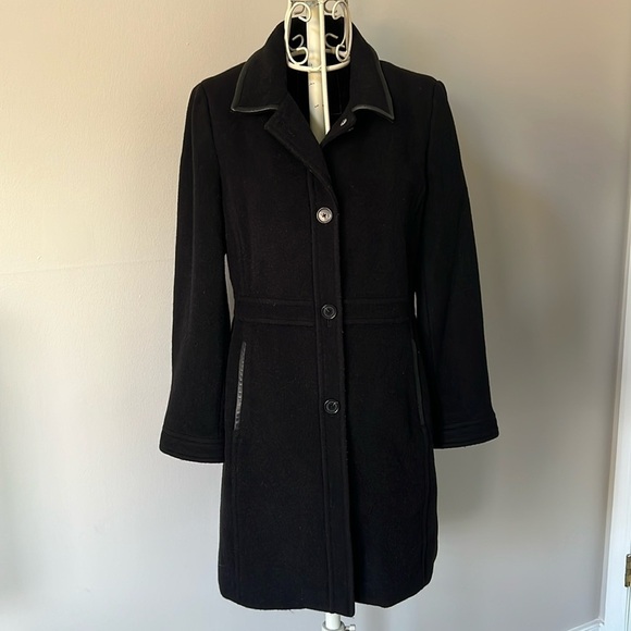 Coach Black Pea Coat - Picture 1 of 6